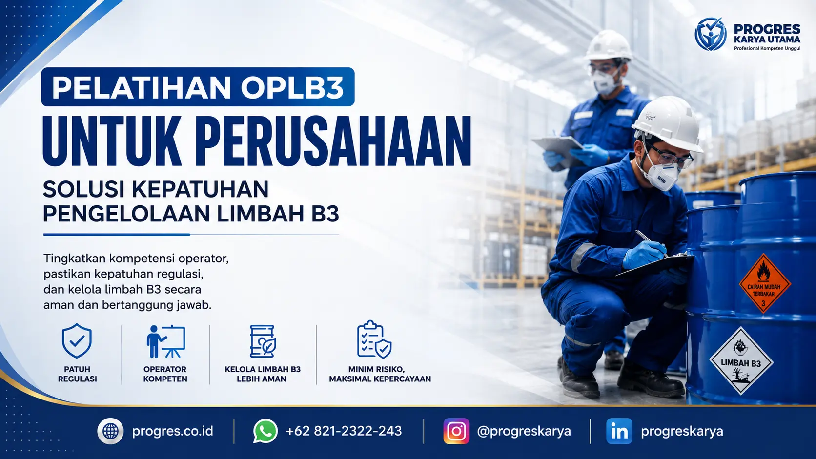 Pelatihan OPLB3 untuk Perusahaan: Solusi Kepatuhan Pengelolaan Limbah B3