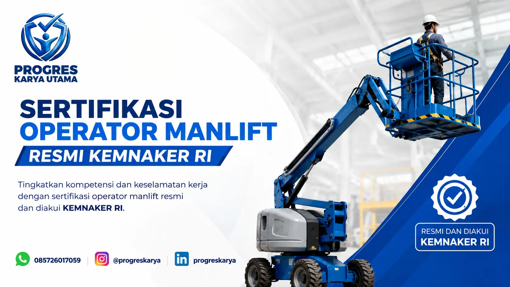 Sertifikasi Operator Manlift Resmi Kemnaker RI